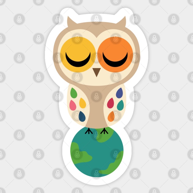 Owl Spirit Sticker by AndyWestface